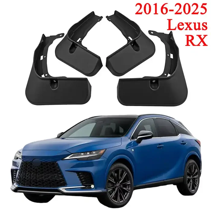 Mud Flaps for Lexus RX 350 350h 500h (2016-2025) – Front and Rear Mud Splash Guards, 4-Piece Set