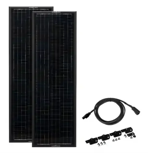 Obsidian 180 Watt Long Solar Panel Kit (2 x 90) – By Zamp Solar