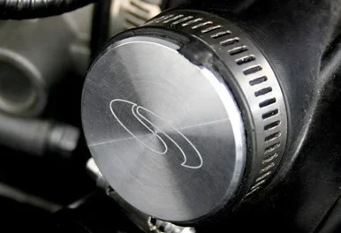 [Open Box] Steeda Fusion Aluminum Intake Resonator Delete – Steeda Logo – Bare V6 (2006-2009)