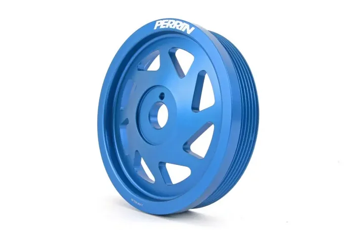 PERRIN 15-18 Subaru WRX / 13-20 BRZ / 14-18 FXT / 13-16 Crosstrek Lightened Crank Pulley – Blue