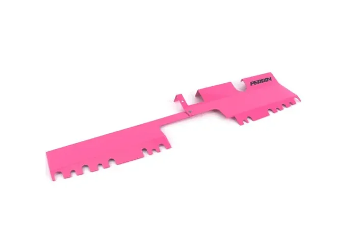 PERRIN 15-21 Subaru WRX/STI Radiator Shroud (With OEM Intake Scoop) – Hyper Pink