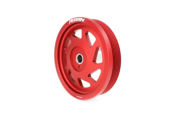 PERRIN 22-25 Subaru WRX/BRZ & Toyota GR86 / 20-25 FXT/OBXT Lightweight Crank Pulley – Red