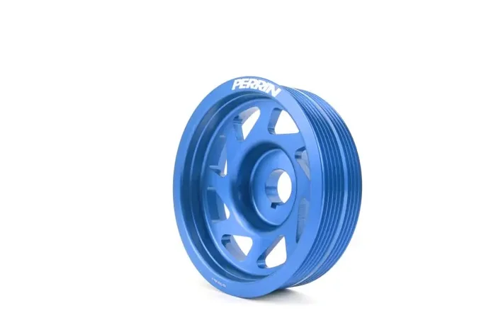 PERRIN 93-14 Subaru Impreza (Incl. 02-14 WRX) / 04-21 STI Lightened Crank Pulley – Blue
