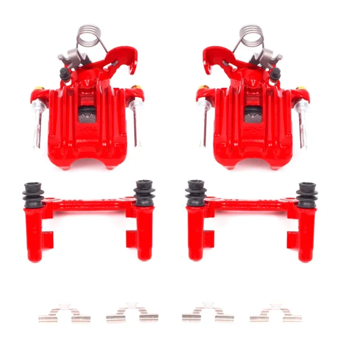 PowerStop 03-05 Audi A4 Rear Red Calipers w/Brackets – Pair