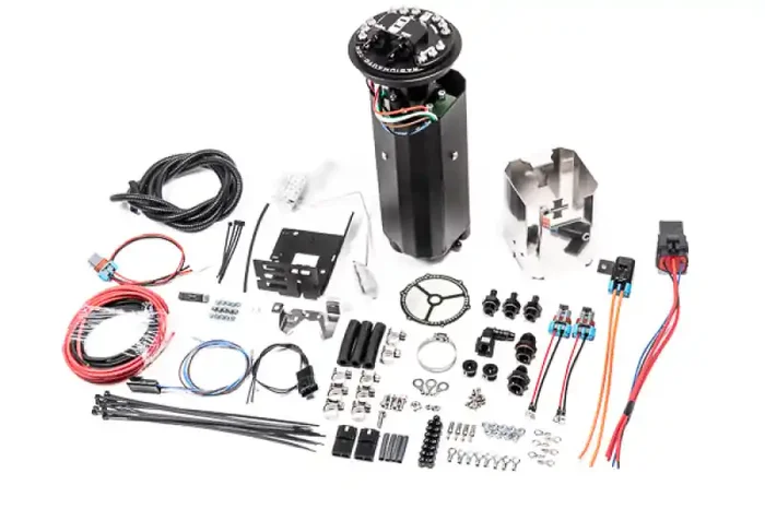 Radium Nissan R32 GT-R Fuel Hanger Surge Tank Brushless TI Auto E5LM – Pumps Not Included