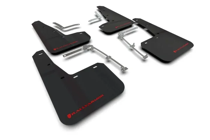 Rally Armor 20-25 Toyota GR Yaris Black Mud Flap w/Red Logo