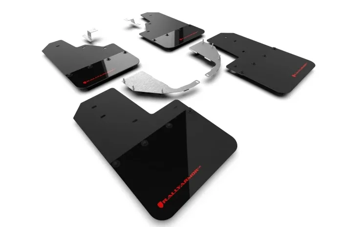 Rally Armor 21-25 Ford Bronco (Steel Bmpr – NO Rptr/Sprt – NO RR/RB) Blk Mud Flap w/Red Logo