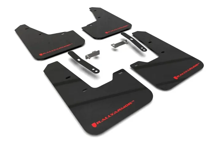 Rally Armor 23-25 Kia Niro SG2 Black UR Mud Flap Red Logo