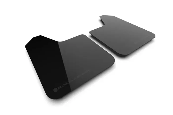 Rally Armor Universal UR Black Mud Flap w/ Metallic Black Logo – Pair