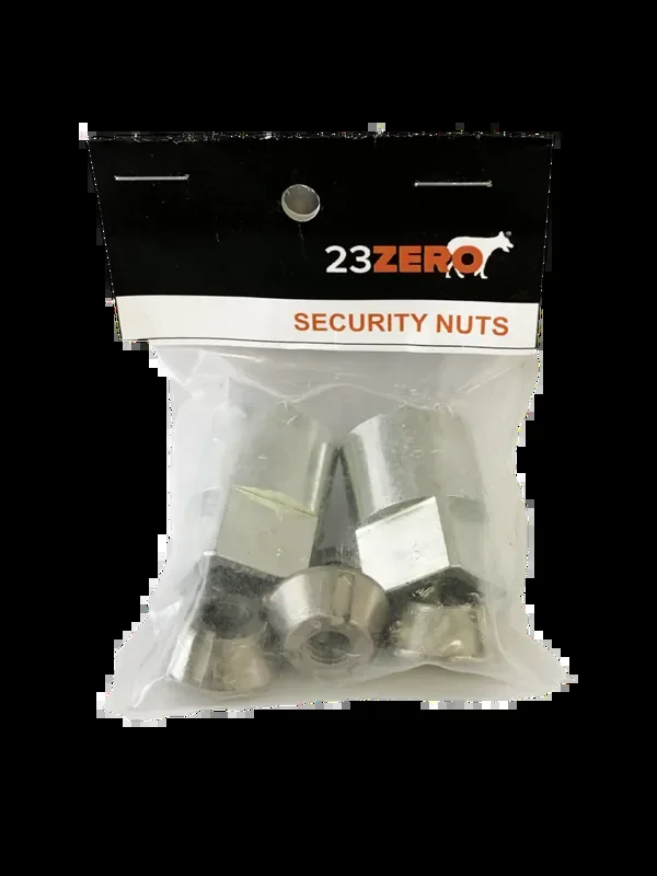 Rooftop Tent Security Nuts M8X1.25 4 Nuts 2 Keys