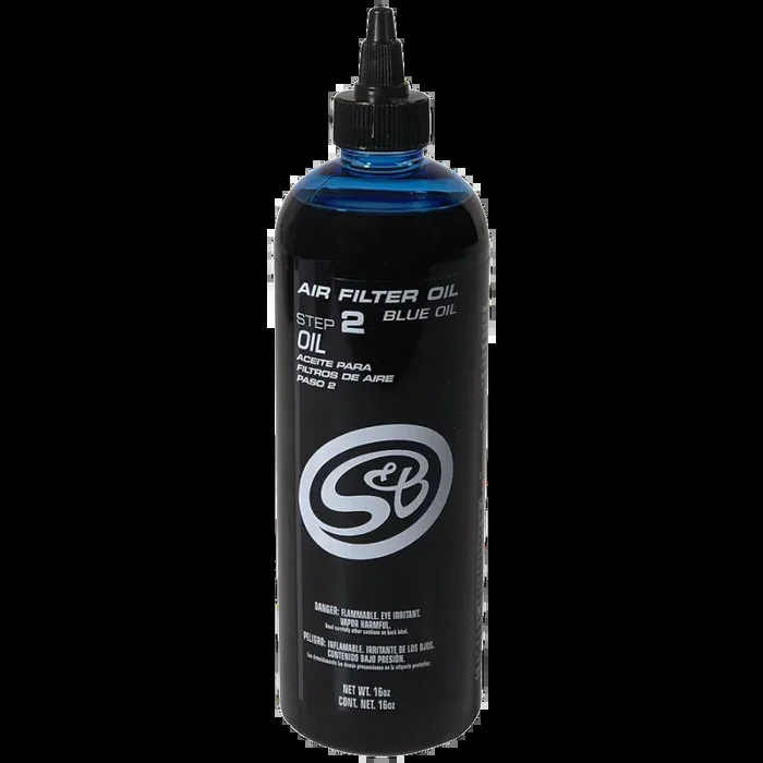 S&B 16 oz. Bottle of Air Filter Oil – Blue – 88-0011