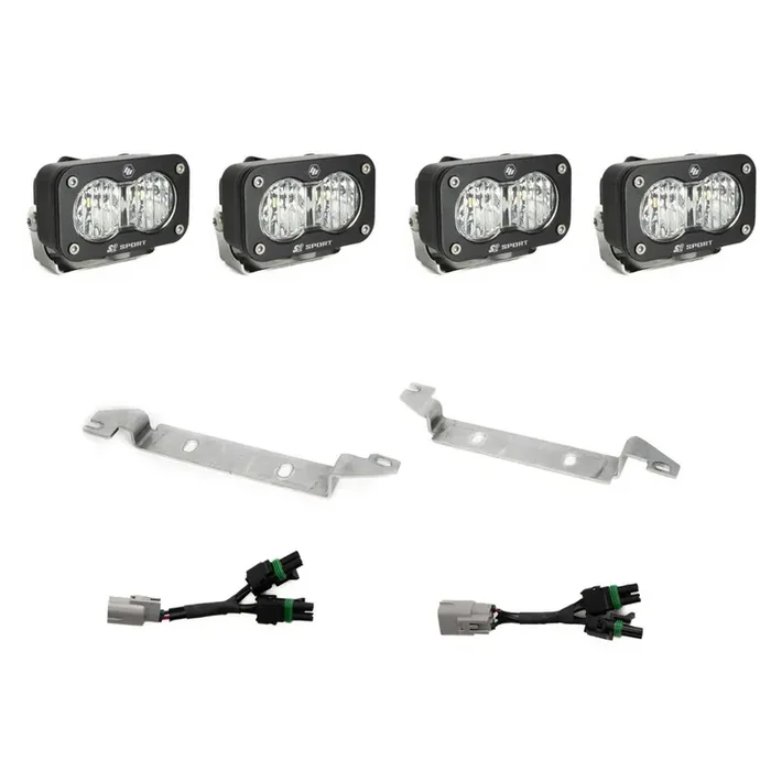 S2 Sport OEM Fog Light Replacement Kit 2024-on Toyota Tacoma TRD Pro/Trailhunter Clear Baja Designs