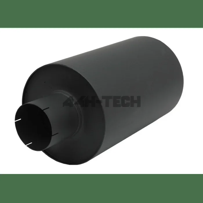 Simons mufflar 300mm round 4” steel (universal)
