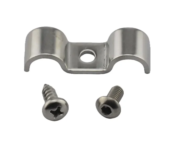 SPD Stainless “Chrome” Double p-clamp 7.93mm