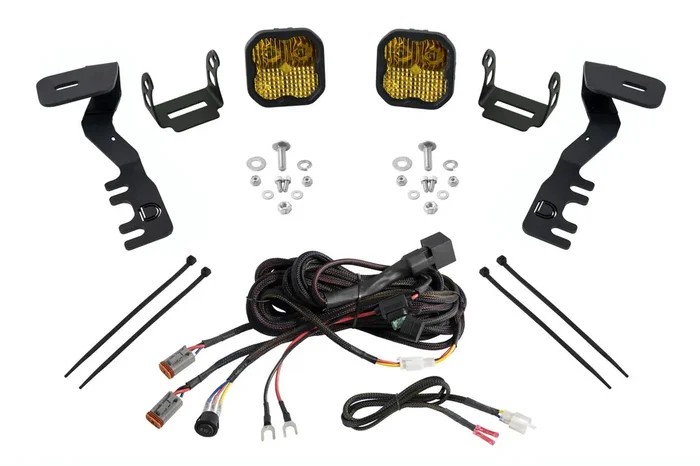SS3 LED Ditch Light Kit for 2024-Present Toyota Tacoma, Pro Yellow Combo Diode Dynamics