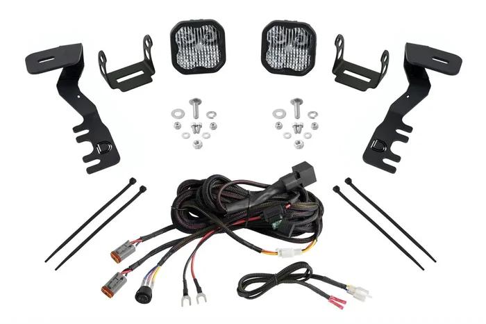 SS3 LED Ditch Light Kit for 2024-Present Toyota Tacoma, Sport White Combo Diode Dynamics