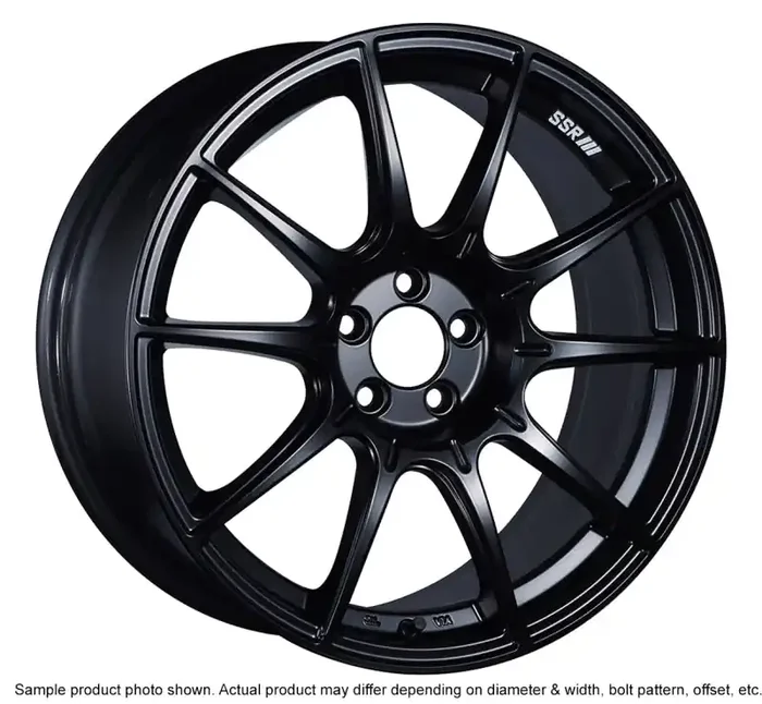 SSR GTX01 18×8.5 5×114.3 44mm Offset Flat Black Wheel