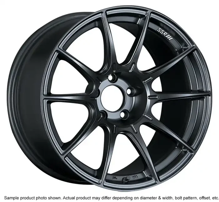 SSR GTX01 18×9.5 5×114.3 22mm Offset Flat Black Wheel Evo 8 9 X / G35 / 350z / 370z