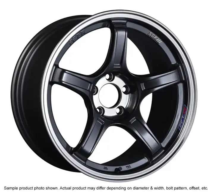 SSR GTX03 18×9.5 5×100 38mm Offset Black Graphite Wheel