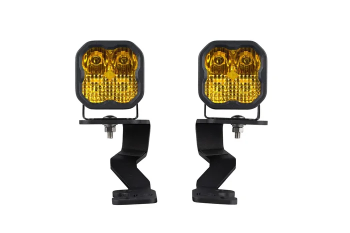 Stage Series Ditch Light Kit for 2022 Toyota Tundra SS3 Pro Diode Dymanics Yellow Combo Diode Dymanics