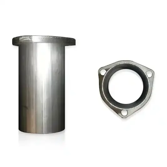 STAINLESS WORKS COLLECTOR ADAPTER, 304 STAINLESS STEEL, ALL ADAPTERS TIG WELDED, 3 BOLT FLANGE, 3″ TO 2-1/4″ OUTLET. – HCA32.25