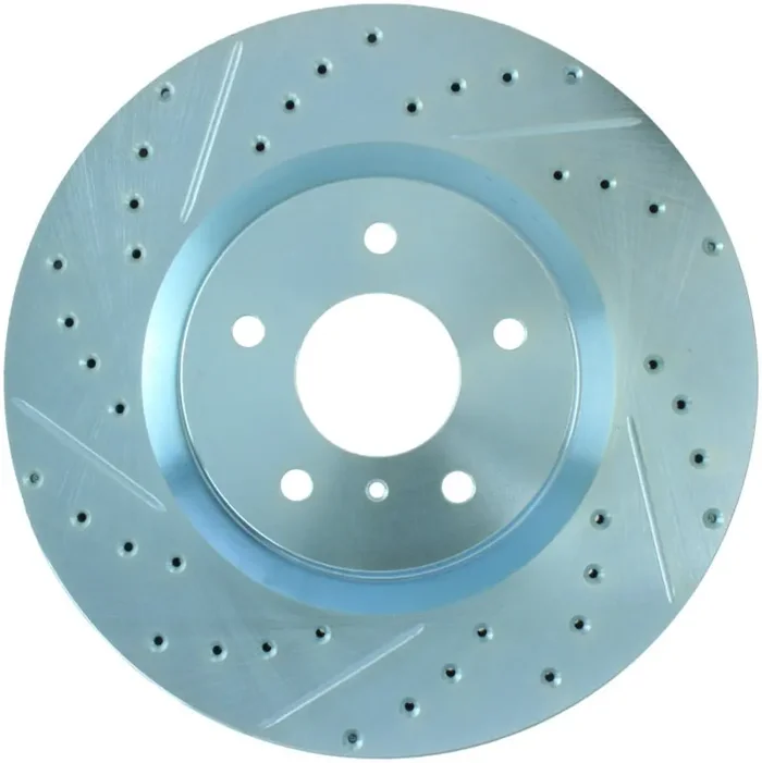 StopTech Select Sport Nissan Slotted and Drilled Right Front Rotor