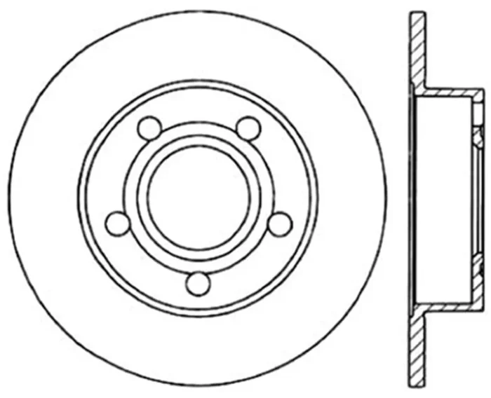 StopTech Sport 96-01 Audi A4 Quattro/12/98-05 Volkswagen Passat CRYO Slotted Left Rear Rotor