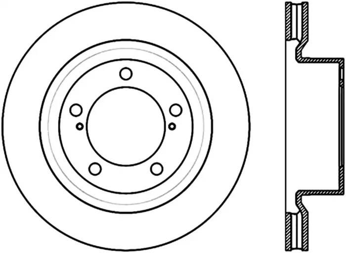 StopTech Sport Slot 08-12 Toyota Sequoia / 07-12 Tundra Slotted Right Front CRYO Rotor