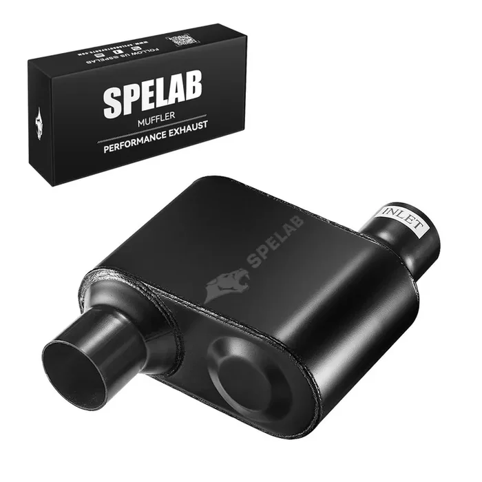 Super 10 Series Offset In Offset Out Exhaust Muffler SPELAB