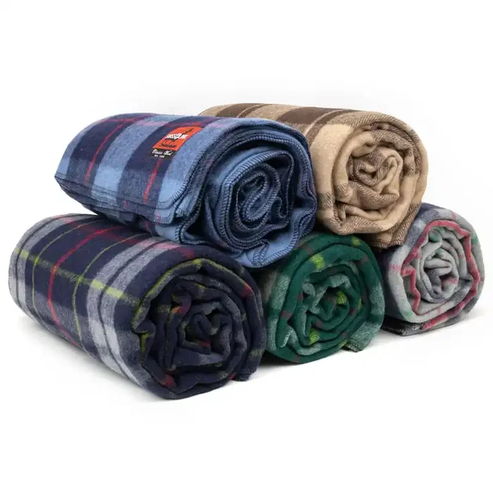 Swiss Link Classic Wool Plaid Blanket