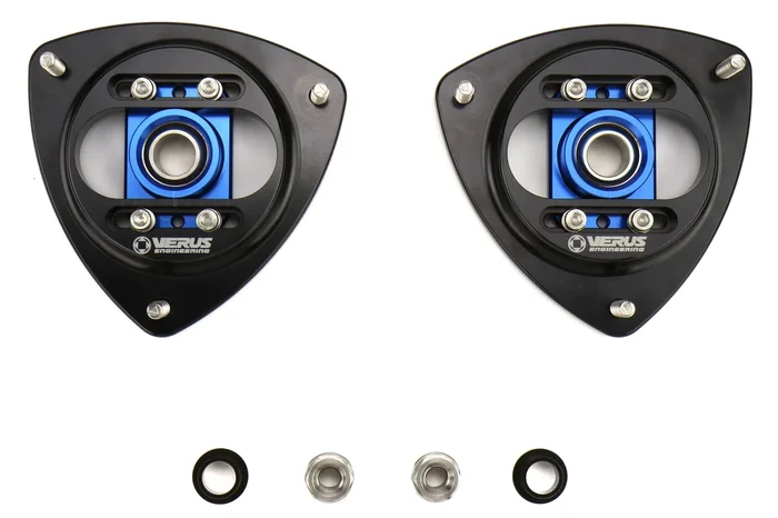 Verus Engineering Front Camber Plate Kit Blue – 2013-2021 Scion FRS / Subaru BRZ / Toyota 86