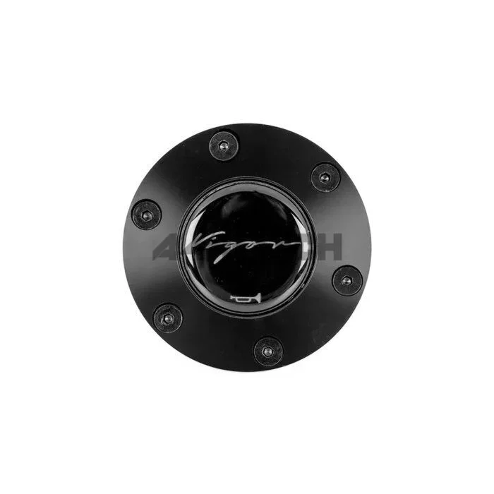 Vigor black plastic horn button (universal)