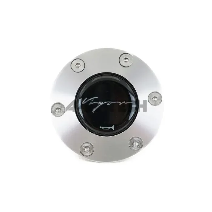 Vigor silver plastic horn button (universal)
