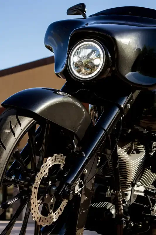 VISION X LIGHTING SINGLE 7″ ROUND VX LED HEADLIGHT BLACK W/ LOW-HIGH-HALO – 9895291