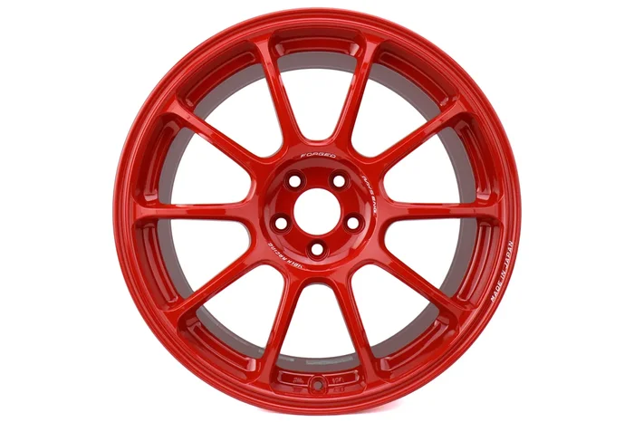 Volk ZE40 Hyper Red 18×9.5 +43 5×100 Face 2 (Single Wheel) – 2013-2016 Scion FR-S / 2013-2024 Subaru BRZ / 2017-2024 Toyota 86