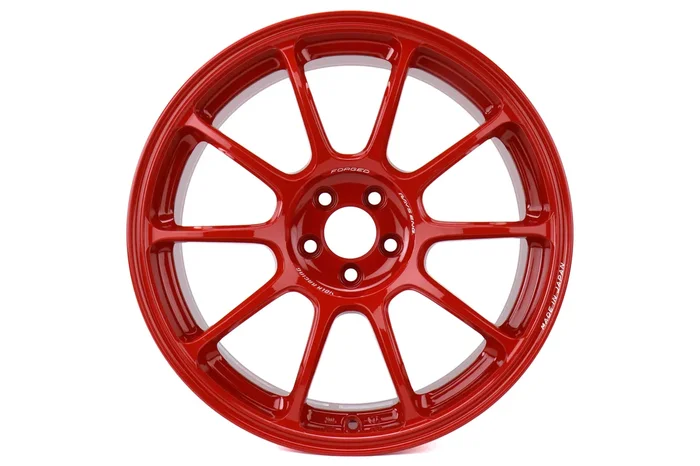 Volk ZE40 Red 18×9.5 +43 5×100 (Single Wheel) – 2013-2016 Scion FR-S / 2013-2024 Subaru BRZ / 2017-2024 Toyota 86