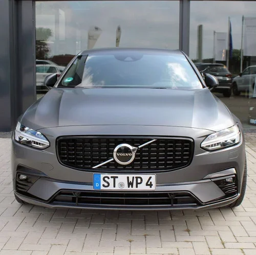 Volvo S90/V90 R-Design Front Grille w/o Camera, Black Trim