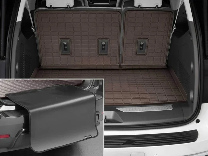 WeatherTech 2021 Chevrolet Suburban/GMC Yukon XL Seatback Cargo Liners HP w/Bumper Protector – Cocoa