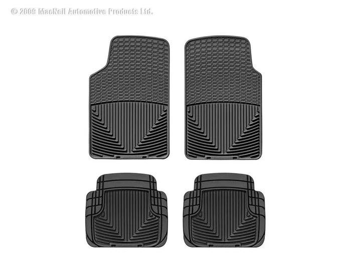 WeatherTech 98-05 Volvo C70 Front And Rear Rubber Mats – Black