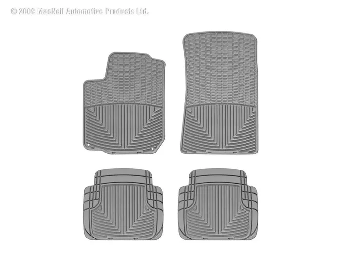 WeatherTech 98-10 Volkswagen New Beetle Front And Rear Rubber Mats – Grey