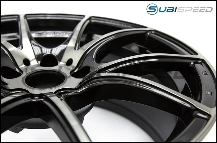 WedsSport SA-10R Black/Silver F Face 18×8.5 +35mm 5×114.3 (Single Wheel) – 2015-2024 Subaru WRX / 2015-2021 STI / 2019-2024 Forester