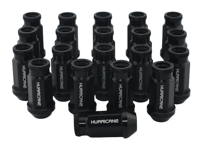 Wheel Nut Aluminum Black M12x1,5 (50mm)